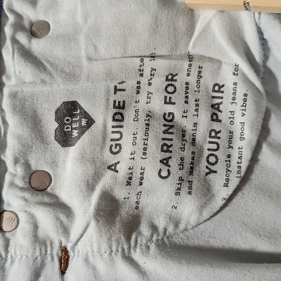 MADEWELL STRAIGHT LEG HIGH WAISTED DENIM BLUE MOM JEANS ECO SLIM BOYJEAN PANT 26 - Picture 15 of 16